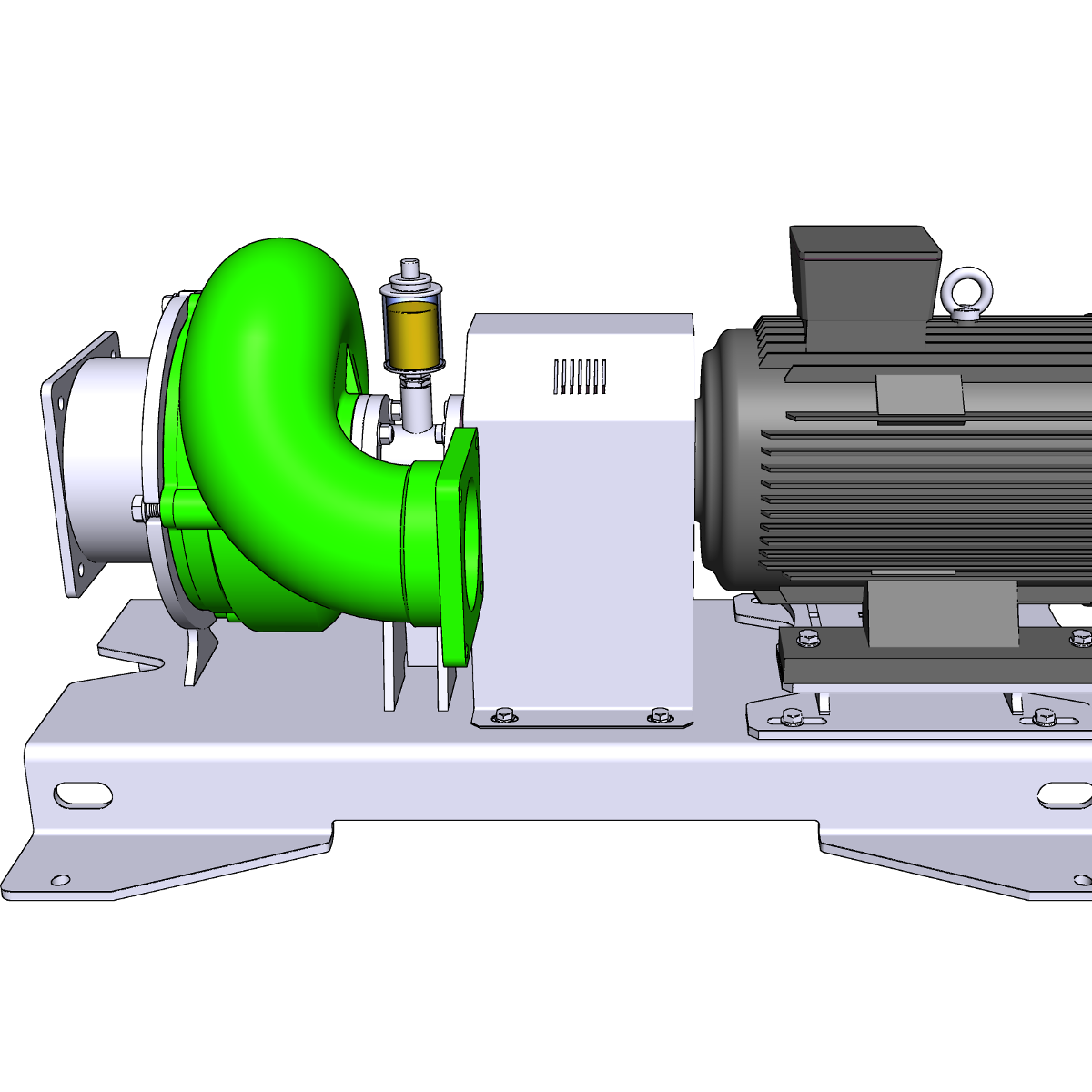 EURO-P Turbofüller ER 3 E L trocken aufgestellt, freigestellt